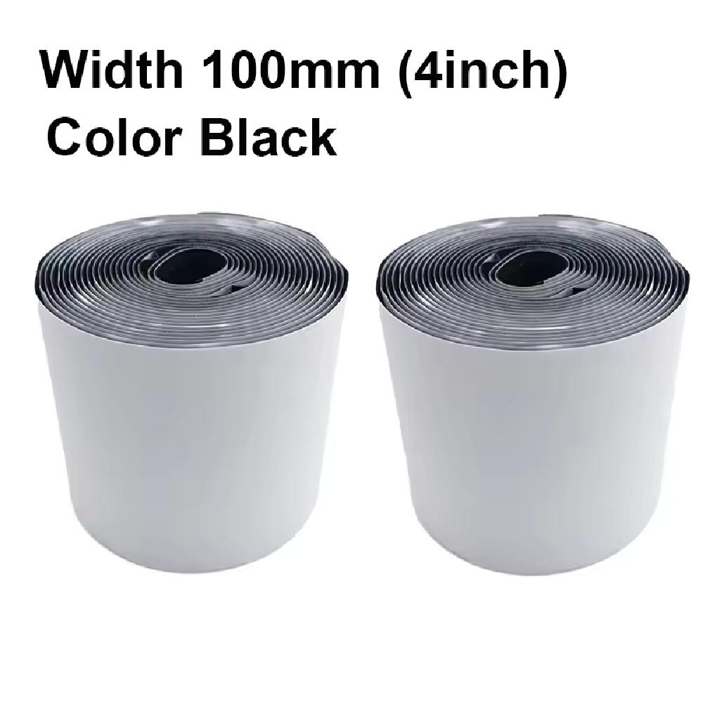 

1set/2pcs Width 100mm(4Inch) Strong Self-adhesive Fastener Tape Hook and Loop Back Nylon Sticker Adhesive Magic Tape with Glue 1m чорний