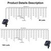 1PC LED Solar Icicle String Lights 7M/23ft Waterproof Curtain Light For Balcony Patio Yard Garden Party Outdoor Christmas Decor