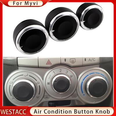 3Pcs/set Car Air Conditioning Knob AC Knob Cover for Perodua Myvi 1st for Daihatsu Sirion AC Switch Button