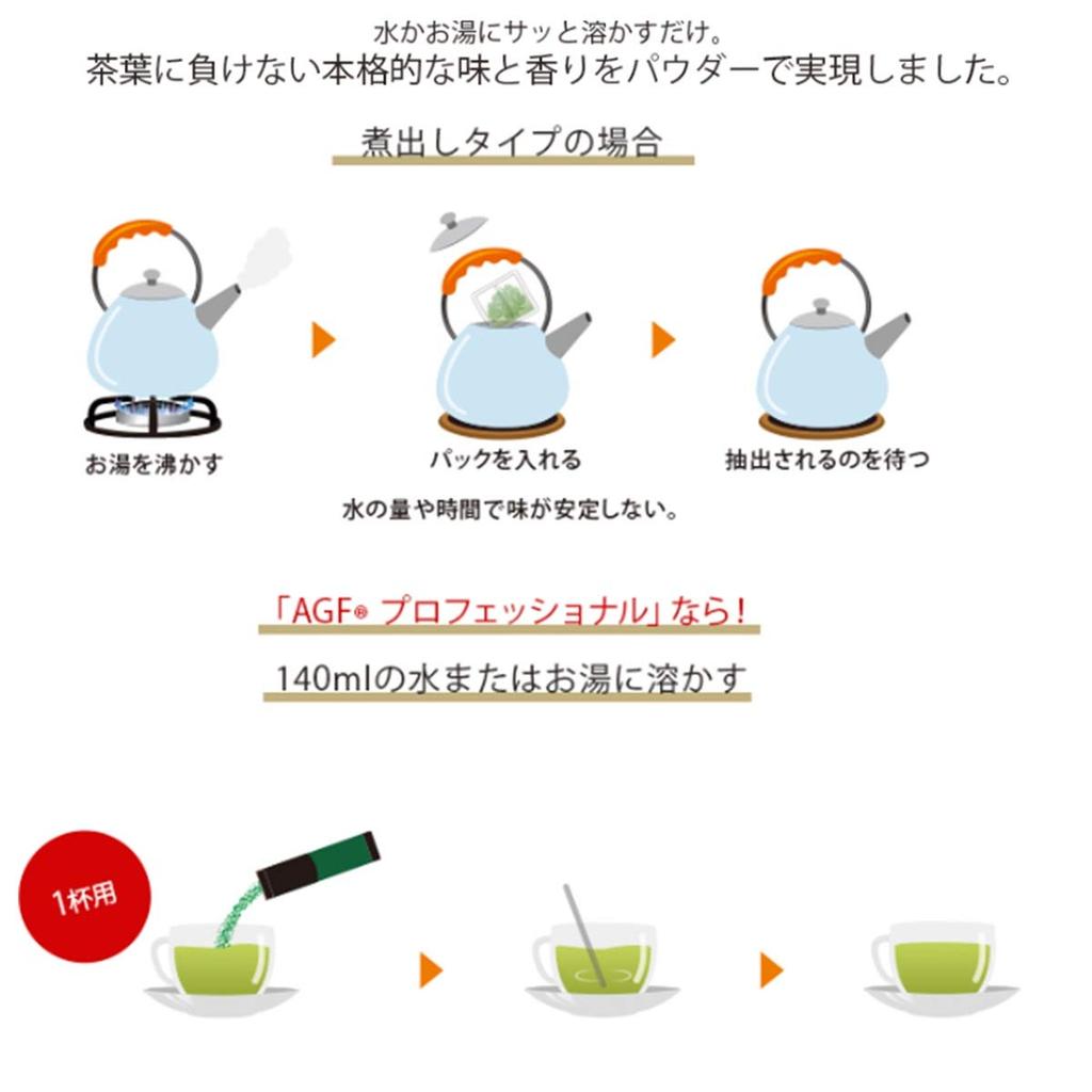 AGF Professional Premium Sencha (50 Sticks) - 1 Cup [Tea Sticks] [No Tea Bags Needed]