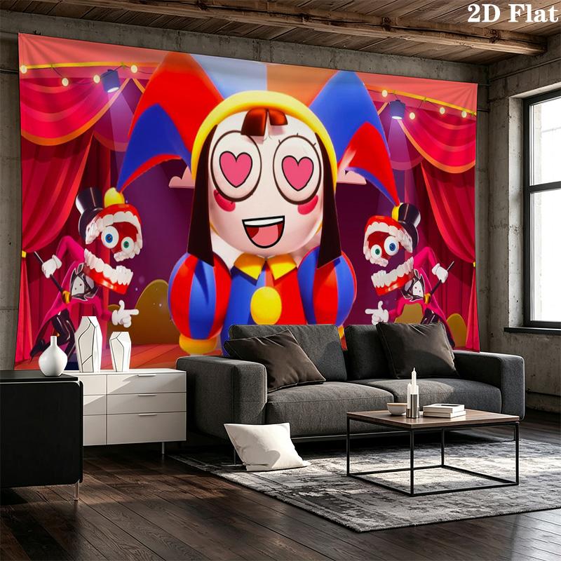 The Amazing Digital Circus Pattern Home Decor Tapestry, Wall Hanging, Decorative RV Wall Cloth.MGT0918304