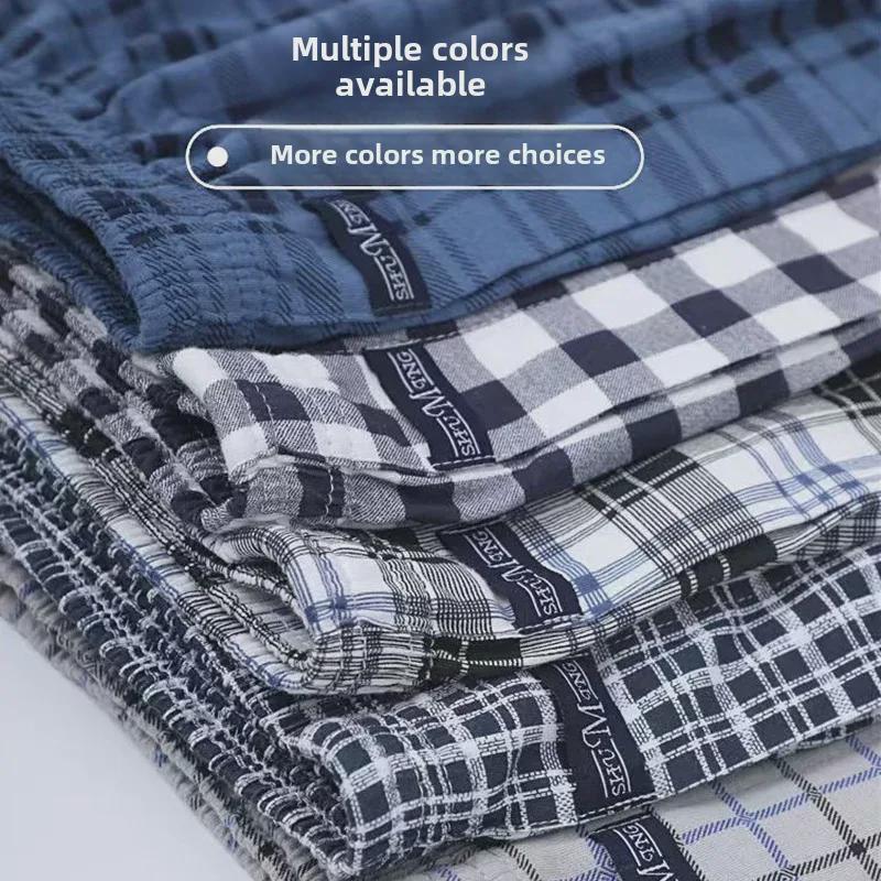 Men's Loose Cotton Boxer Briefs for Middle-Aged & Elderly - Large Size Summer Shorts