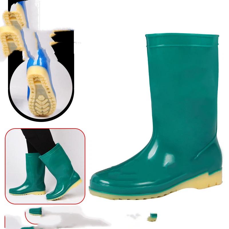 Ladies' Outdoor Anti Slip Wear Resistant Lightweight Comfortable Rain Shoes Rubber Shoes