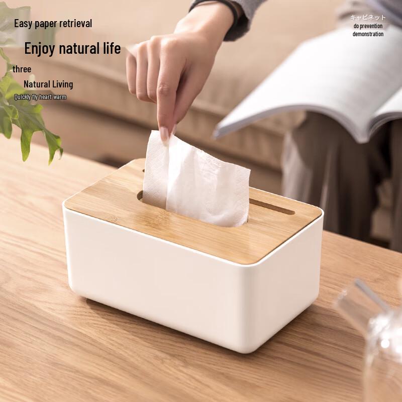 Round Multifunctional Desktop Tissue Box