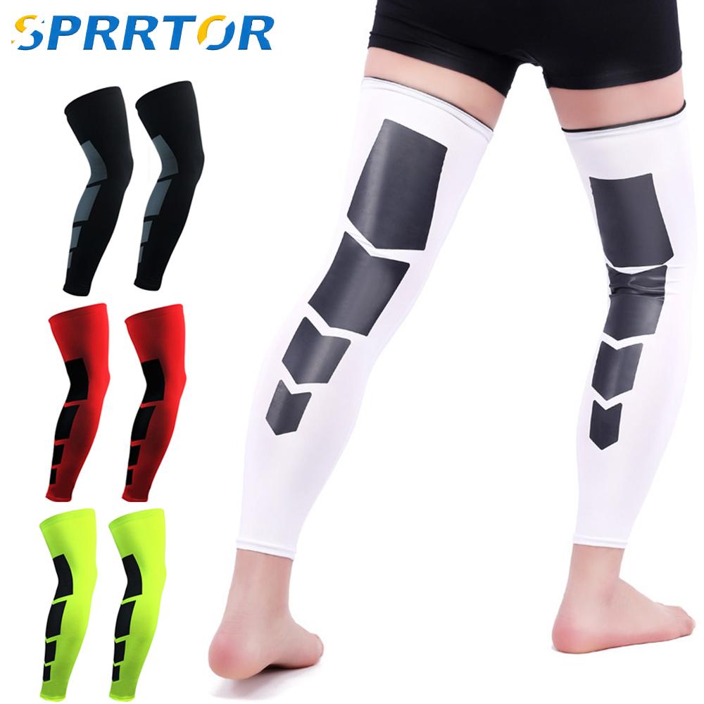 1 Pair Compression Long Socks for Men Women Anti Slip Knee Support Fitness Thigh Stockings Leg Sleeves
