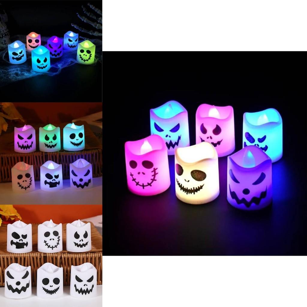 Halloween Ghost Led Candle Light For Haunted House Party Decor