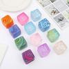 1/3/5Pcs Flow Texture Stress Cube Anxiety Relief Cube Squeeze Sensory Toy Slow Rebound Decompression Stress Ball Home Office Relaxation Tool
