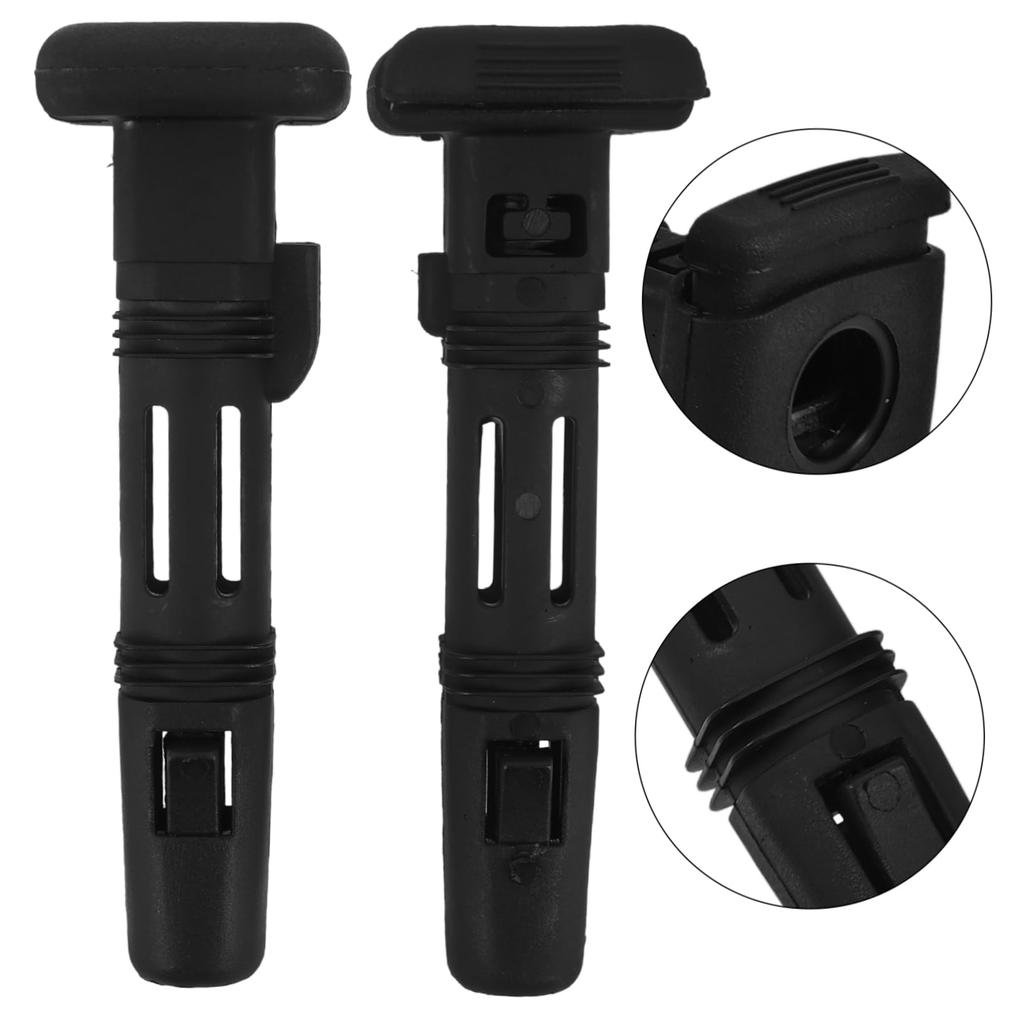 LIFKOME 2pcs Head Guide Car Headrest Guide Plastic Headrest Guide Rear Headrest Guide Headrest Clip Guide Headrest Tube Guide Black