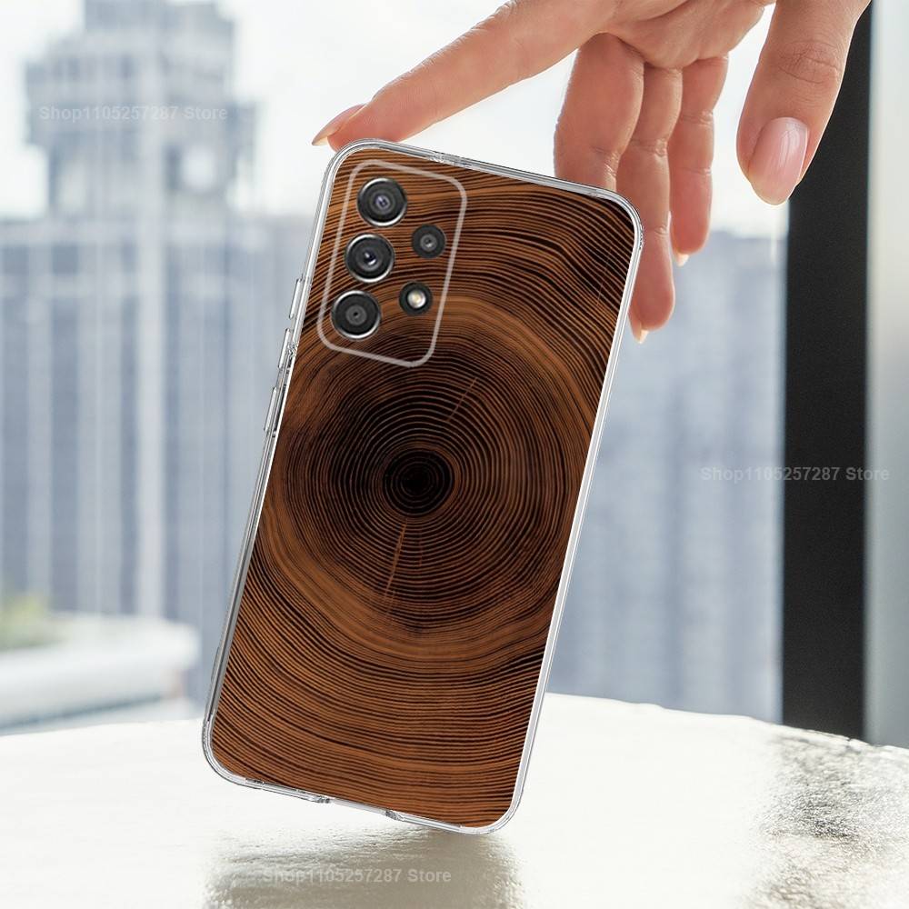 Wood Texture Natural Case For Samsung A30,71,51,S9,10,20,Ultra,Lite,S22,FE,23,21,PIus,Transparent, Silicone