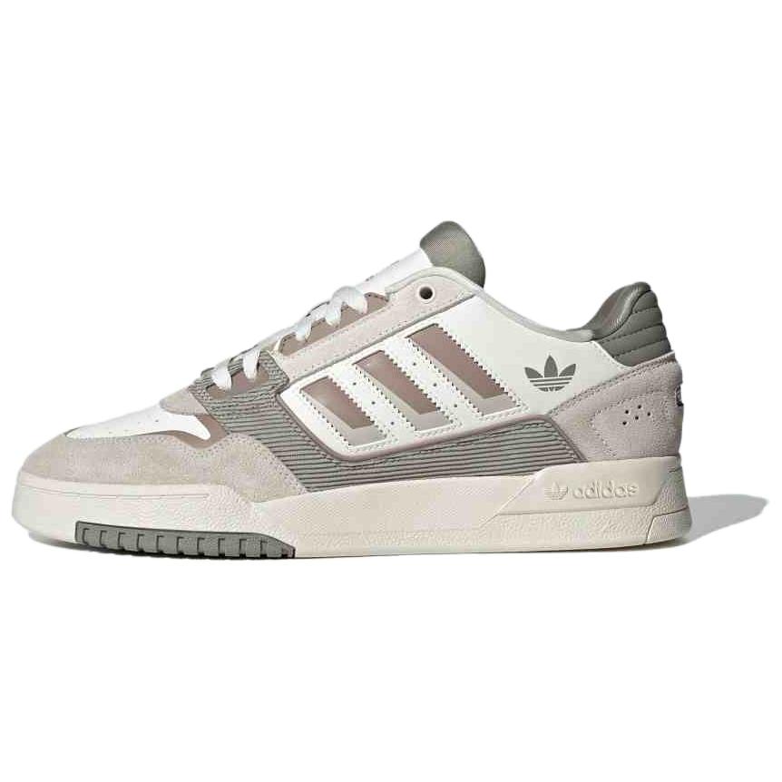 Adidas Originals Drop Step 2.0 Comfortable Versatile Non-Slip Durable Low-Top Skate Shoes Unisex Sneakers White Brown JP9971