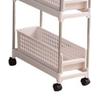 Aufbewahrungswagen Platzsparend Vielseitig Verstellbar Stilvoller Look Rollender Aufbewahrungswagen Organizer für Zuhause Küche Badezimmer