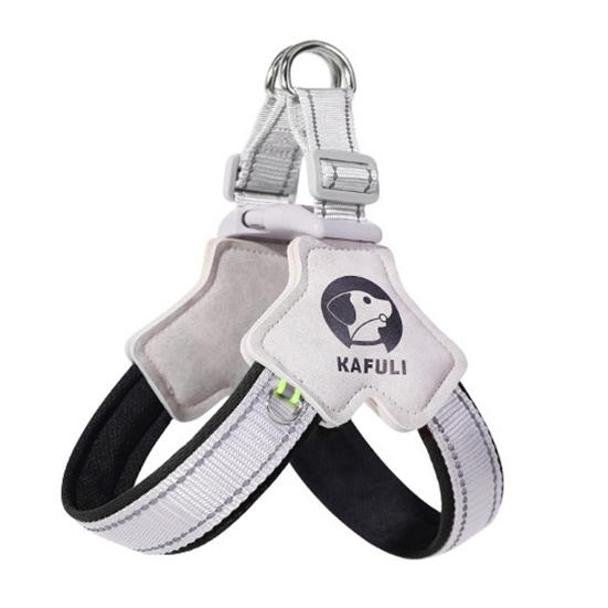Night Safety Pet Harness High-Brightness Reflective Strips Y-Shaped Chest Design Adjustable Quick Buckle Dog Harness