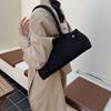 Premium texture suede underarm bag women's shoulder bag versatile fashion niche design baguette bag