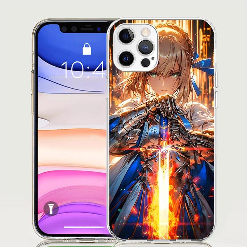 Fate Zero Stay Night Saber Phone Case For iPhone 17 Air 16 15 Plus 11 14 Pro Max 13 Mini 12 7 8 + SE Pattern Art Customized Cove