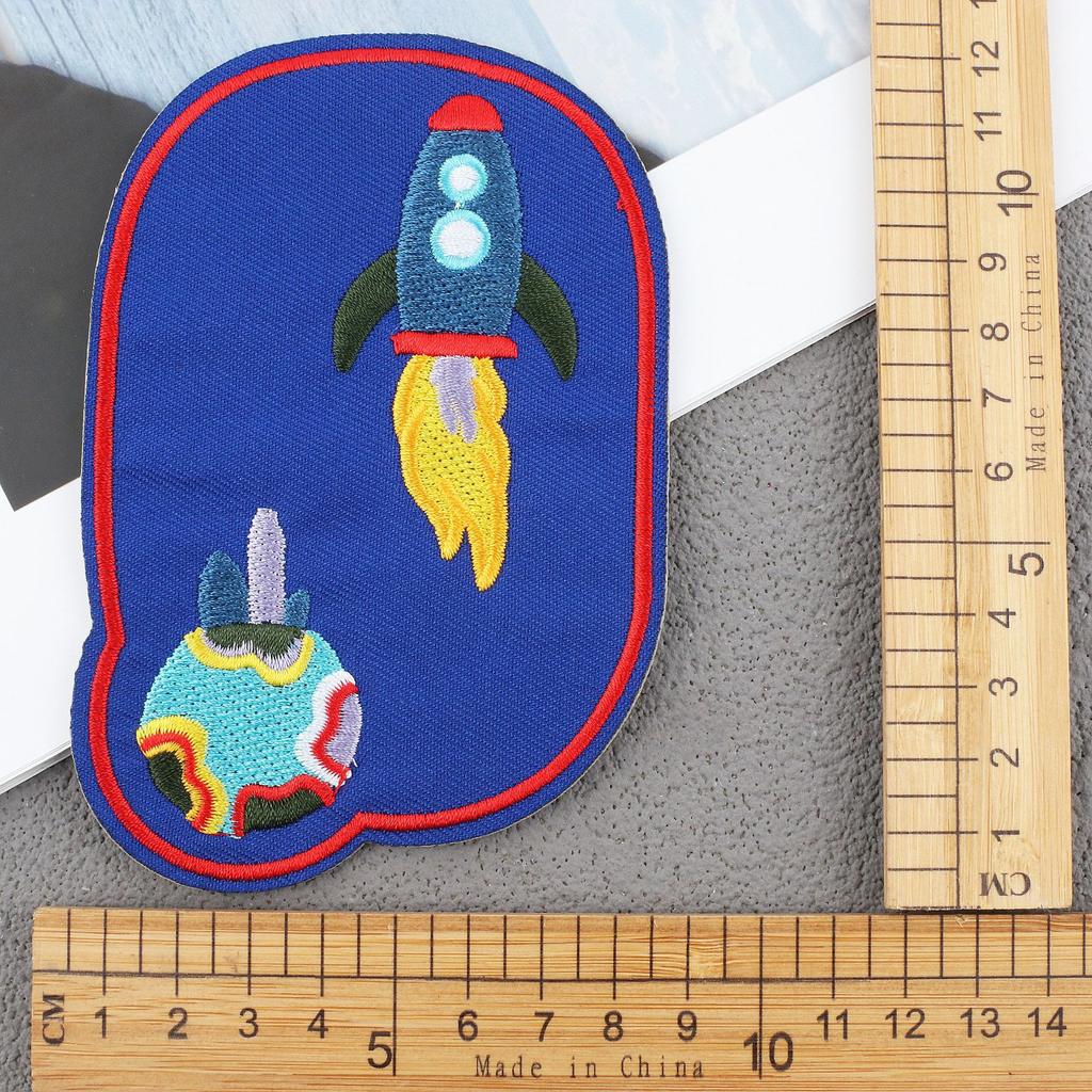 Hot-Selling Cloth Stickers Cartoon Embroidery Stickers Jeans Knee Stickers Ripped Holes Repair Embroidery Label Adhesive Patch Stickers