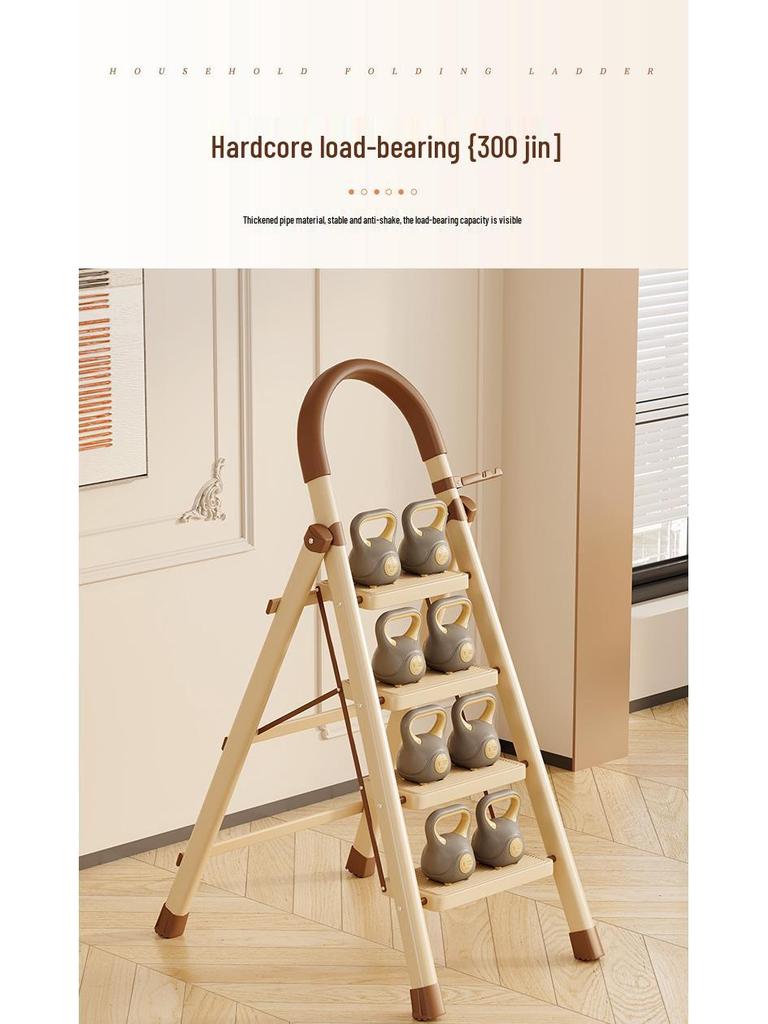 Carbon Steel Telescopic Folding A-Frame Ladder & Clothes Rack