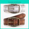 Ethnicinspired Embossed Pu Waist Belt For Women With Metal Closure For Daily Wear