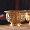 Metal Offering Cup with Eight Auspicious Symbol Tibetan Water Bowl for Household Use Religious Buddhas Decoration