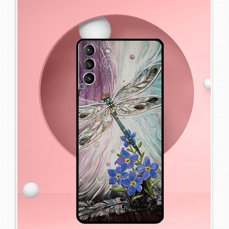 Dragonfly Case For Samsung Galaxy S25 Ultra S25 FE S20 S21 S22 S23 Plus S9 S10 S24 Ultra Cover Funda