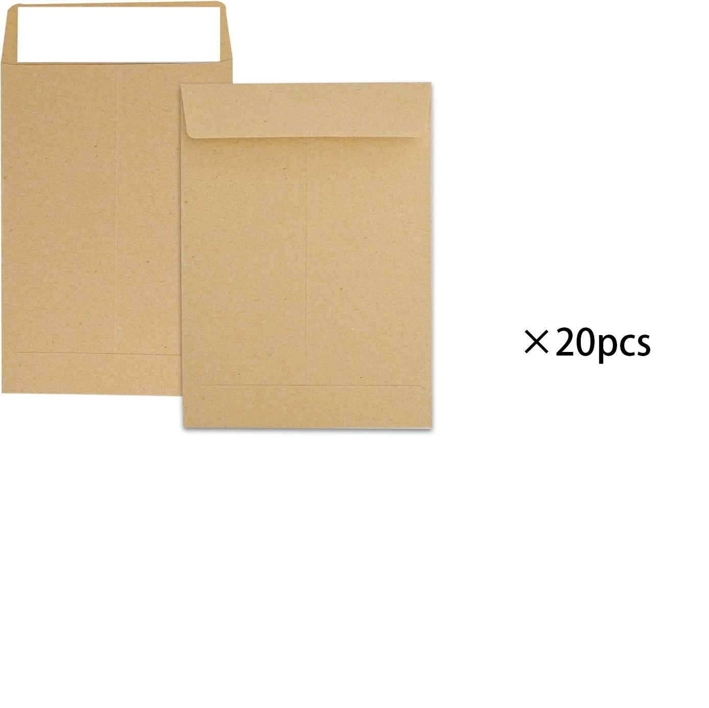 

Cash Envelopes Made of Kraft Paper, Designed for Self-Adhesive Use, Suitable for Organizing Coins, Checks, Cash, Budgeting