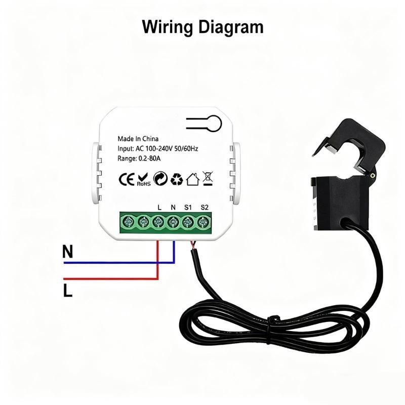 652F 1 Channel Homes Power monitors Electricity Statistics Monitoring Device Enduring