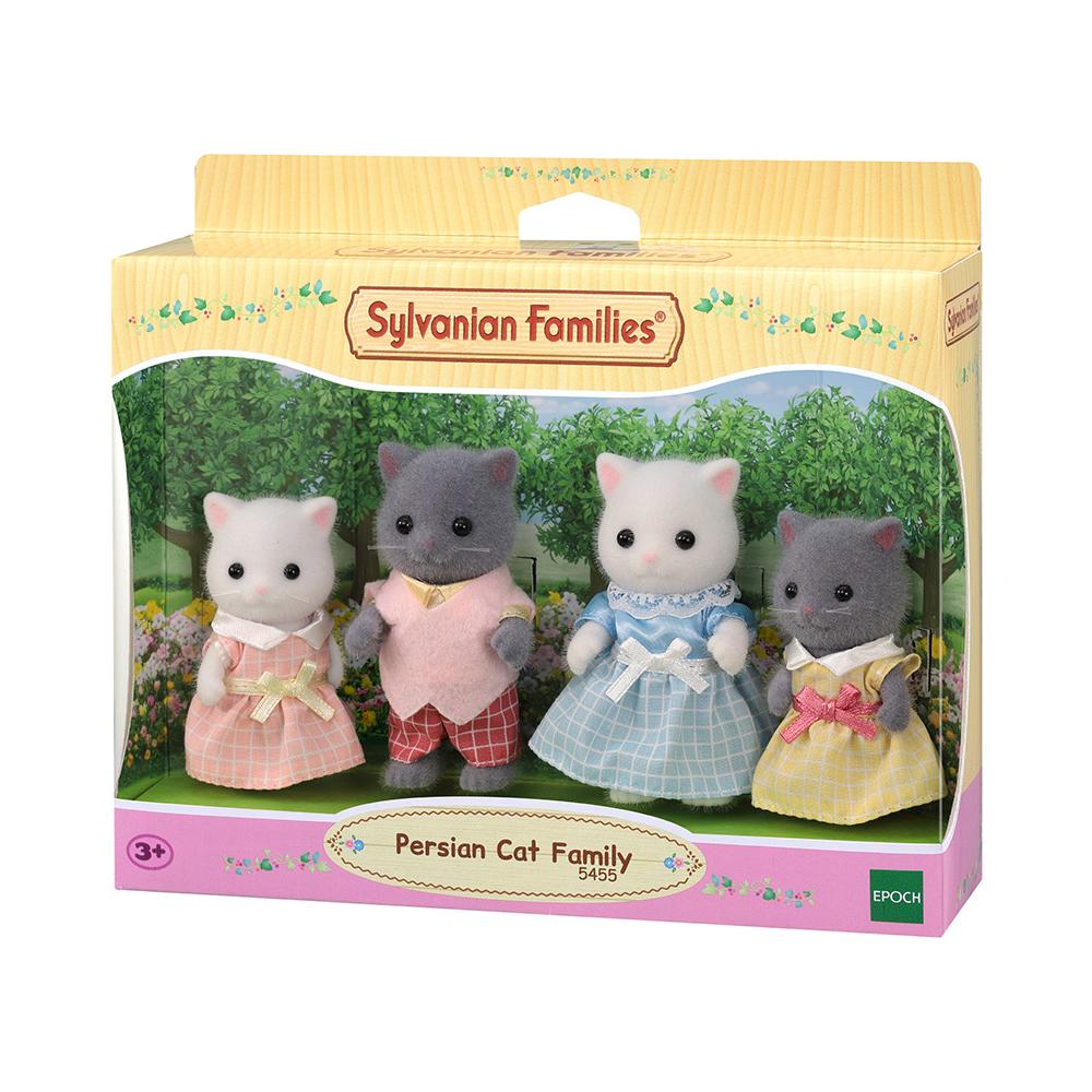 Sylvanian Families 5455 Persian Cat Family Figures by Toytron