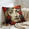 Cushion Cover  Linen  SkinFriendly Soft Decorative Case For Sofa Home Decor Abstract Women Simple Anime Art Pillow cover