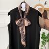 Scarf  for Women Versatile Neck Flower Scarf Versatile Striped Headband Hairband Scarf