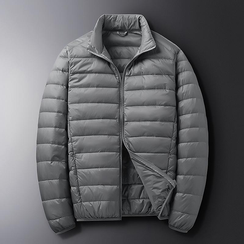 

Autumn and Winter New Fashion Stand-up Collar Jacket Men s Lightweight Down Short Fashion Casual Versatile M