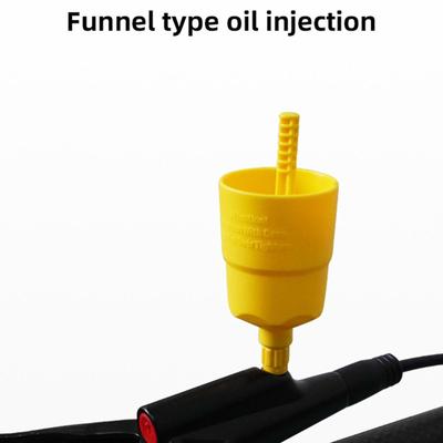 9 kusů Sada pro odvzdušnění hydraulických kotoučových brzd Kovový konektor Přenosné Všestranné příslušenství Žlutý trychtýř