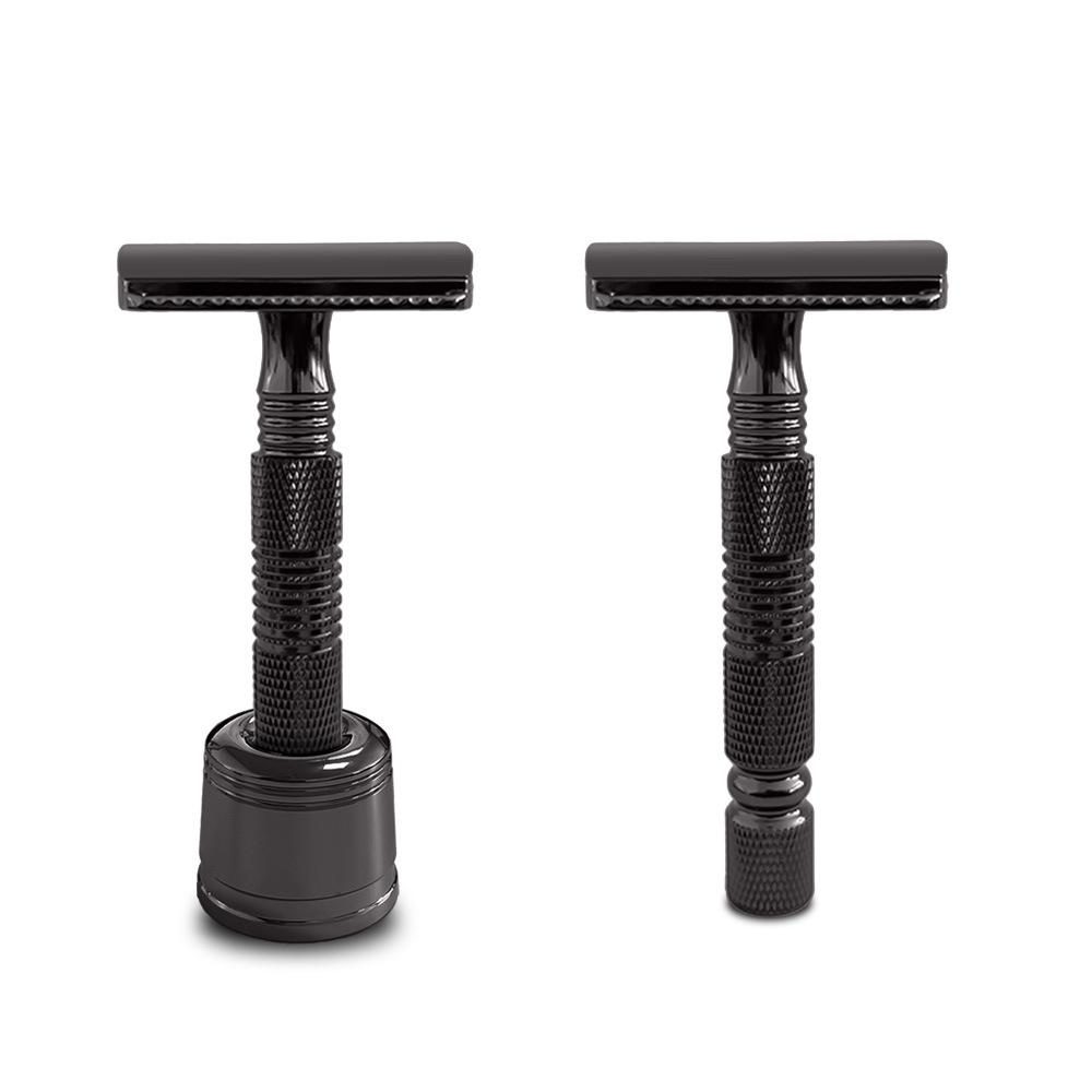 Pure Copper Handle Double-Sided Old-Fashioned Manual Razor for Men