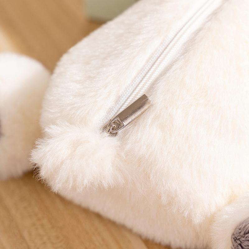 Cute Plush Forest Animal Pencil Bags Creative Kawaii Stationery Storage Bag For Kids Great Gift Pencil Case