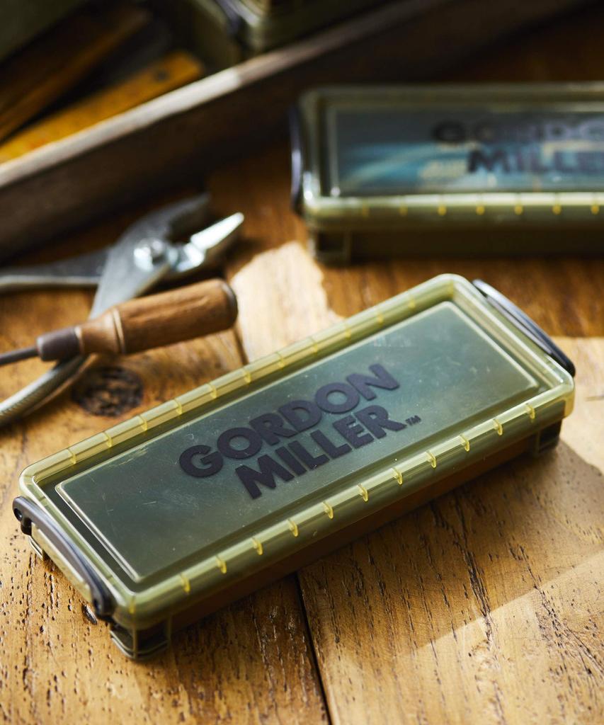 GORDON MILLER Storage Box L Size x H32 x Locking Lid with Lid Pen Case Pencil Case Fishing Tackle OD Olive Drab Khaki 31338 (W200 D78)