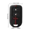 Silicone Car Remote Key Case Cover Shell Fob for Honda Vezel City Civic Jazz BRV BR-V HRV Protector Car Accessories