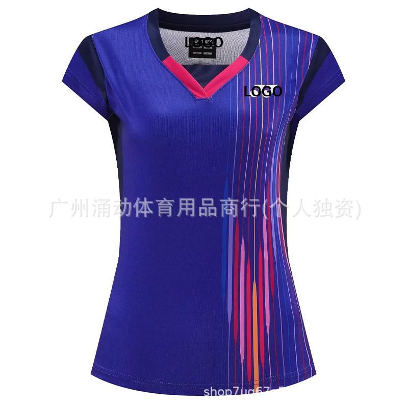 Quick-Dry Badminton Shirt Unisex Sport Tee Training Competition Lightweight Athletic Top
