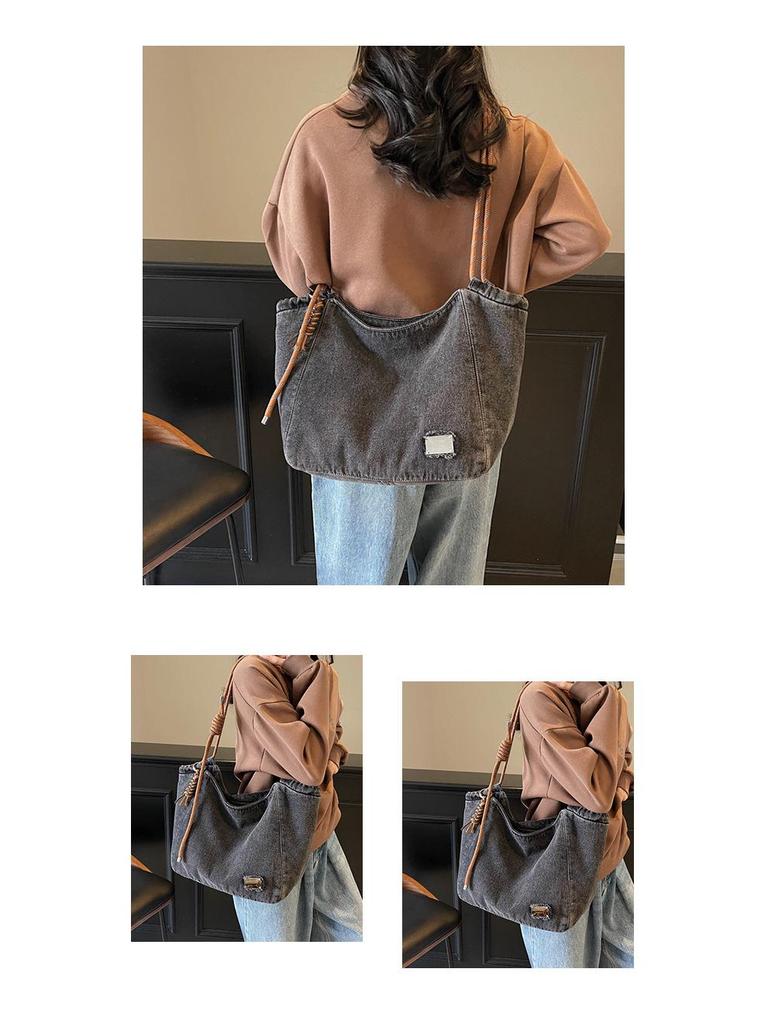 Γυναικεία Τσάντα Crossbody Tote από Τζιν Μεγάλης Χωρητικότητας – Μοντέρνα, Ευέλικτη, Απλό Σχέδιο