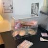 Transparent Dustproof Makeup Brush Storage Box with Lid - Large Capacity Vanity Organizer