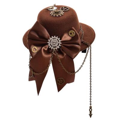 Steampunk Zahnrad Zylinder Hut Haarspange Accessoire