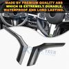 2pcs Carbon Fiber Steering Wheel Lip Strip Molding ABS Trim For BMW 3 Series G20