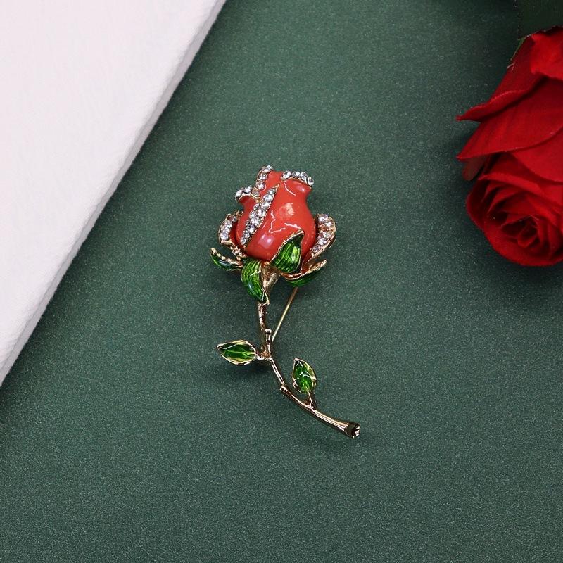 The Little Prince's Rose Brooch, High-end Retro Pin, Men's and Women's Trendy Temperament Versatile Suit with Accessories Gift