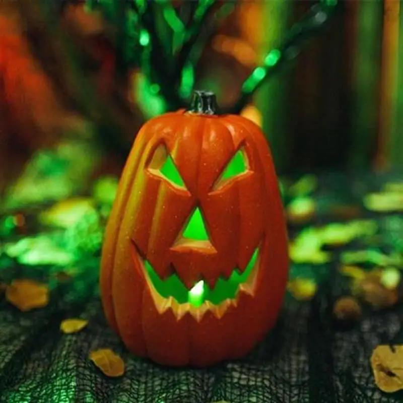 Lantern Pumpkin Decor Led Light Up Pumpkin Outdoor Decoration Battery-Powered Halloween Pumpkin Lamp Light Up Pumpkin