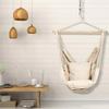 For Indoor Handmade Cotton Fabric Macrame Hammock Chair Swing Beautifully Designed For Comfort And Style