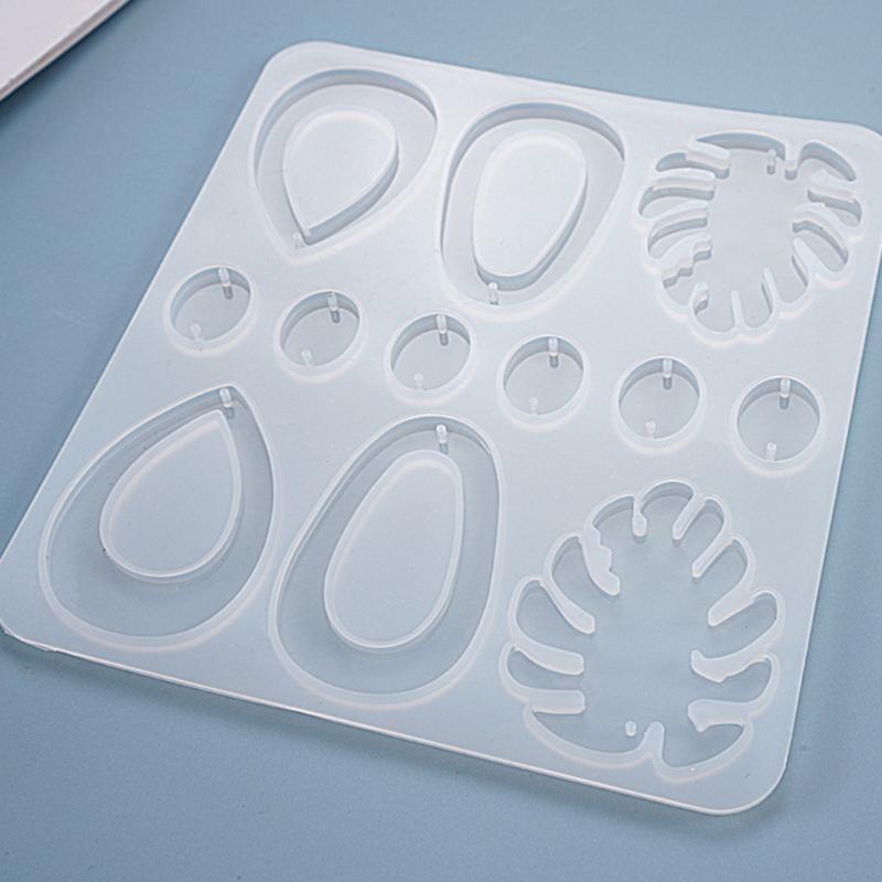 Fashionable Ear Studs Casting Mold Handmade Earrings Silicone Mold Eardrops Danglers UV Crystal Resin Epoxy Mold