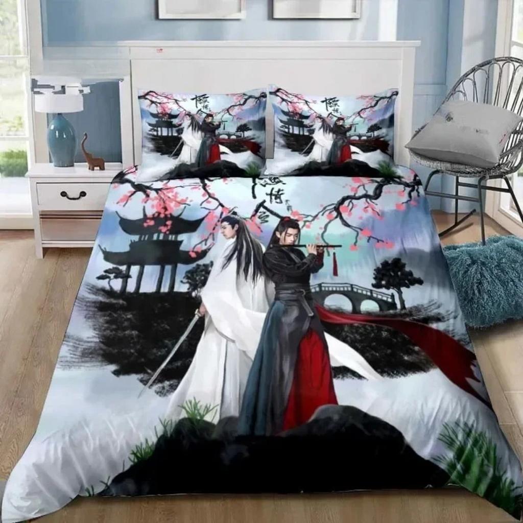 The Untamed Drama Bedding Set Xiao Zhan Wang Yi Bo Bedding For Boy Girl Set Home Decoration Single Twin Full Queen King Size