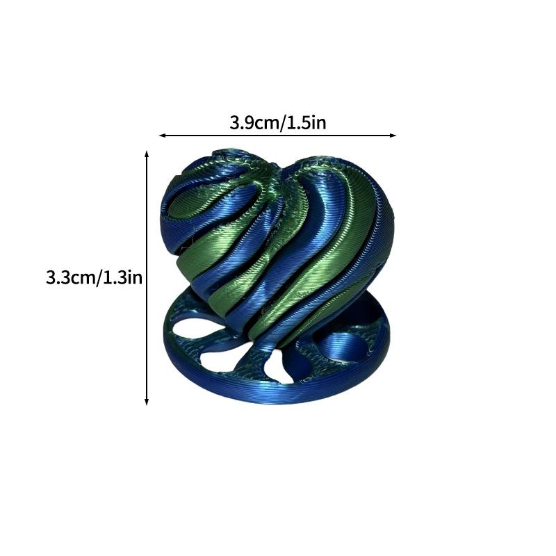 3d Printed Toys Desk Accessories Three-dimensional Pyramid Printed Spiral Cone Helix Screw Rotating Stress Relieving Spiral Cone