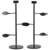 Cup Holder 3 Holes Black Appearance Iron Material Simple Stylish Cup Display Stand for Party