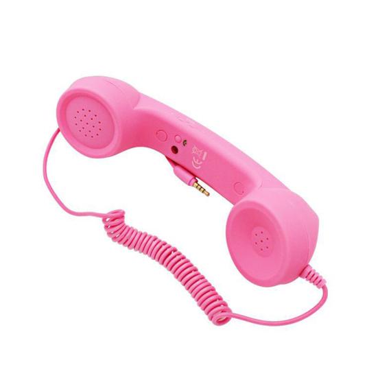 Retro Phone Handset with 3.5MM Socket Type-C Cellphone Smartphone Handheld Receiver Universal Vintage Old