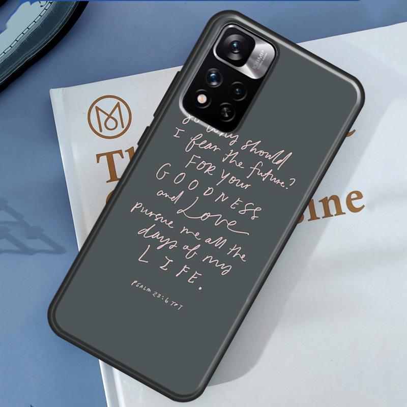 Bible Verse Quotes Case For Xiaomi Redmi Note 14 13 Pro 12 11 9 10 9S 10S 11S 12S Redmi 13C 10C 12C 14C Cover
