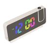 Digital Alarm Clock LED Display Mirror Electronic Clocks Voice Control Temperature Calendar Clocks for Bedroom Dormitory