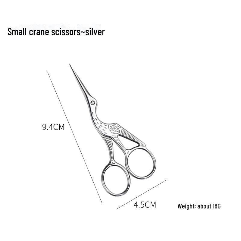 

Ретро-ножиці ручної роботи у формі журавля для вишивання, вишивки хрестиком, підстригання брів і волосся в носі